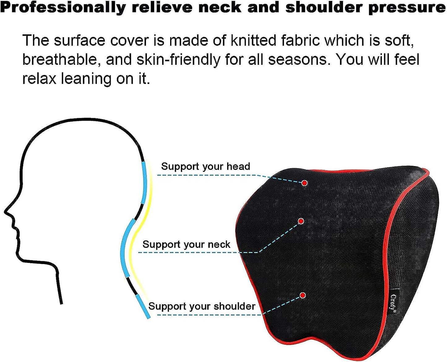 2 Pack Car Neck Pillow