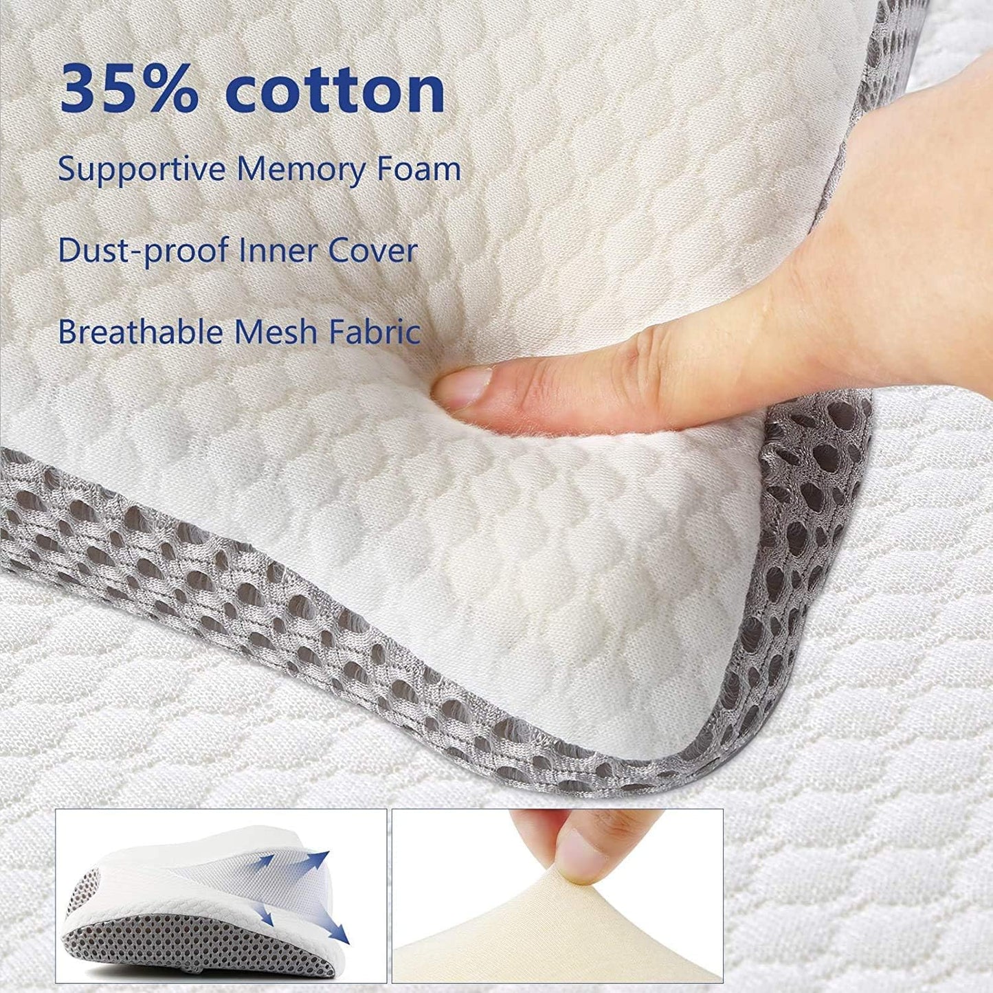 Memory Foam Sleep Pillow - Neck Support Pillow