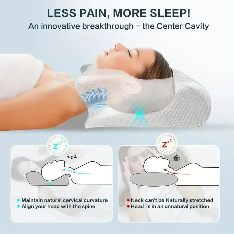 Memory Foam Sleep Pillow - Neck Support Pillow