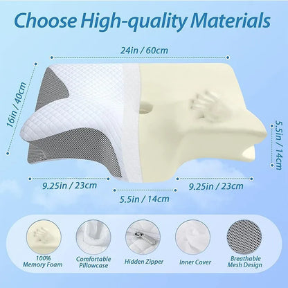 Memory Foam Sleep Pillow - Neck Support Pillow