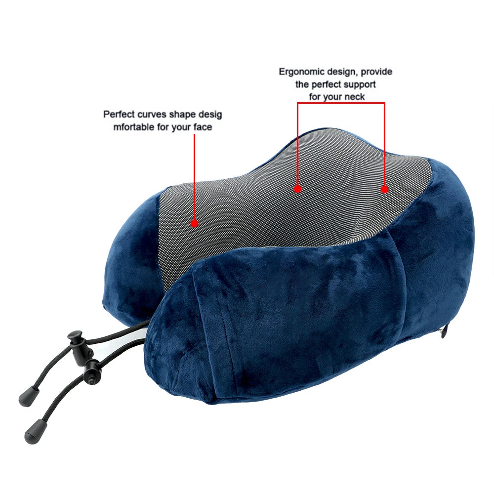 Soft Travel Pillow U-Shaped Airplane Pillow