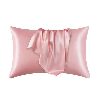 Luxe Silk Pillowcase - Pillow Cover Silky Satin - 20x30in