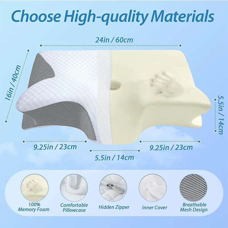 OrthoPro Butterfly Sleep Memory Neck Pillow Orthopaedic Pillow