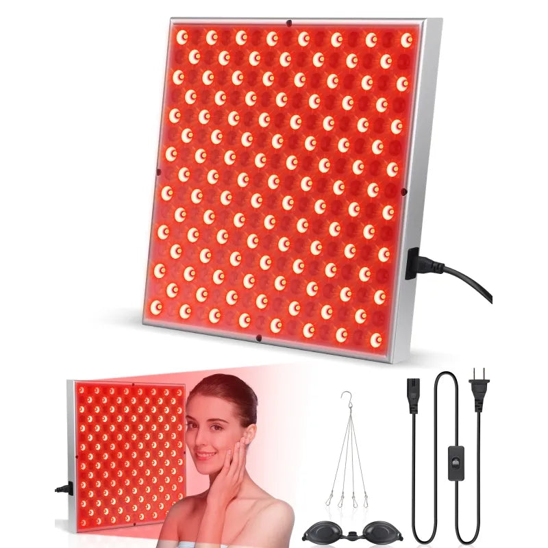 Red Light Therapy Panel Lamp | Facial Anti Aging Red Light Lamp 225 LED | Red Light Therapy At Home