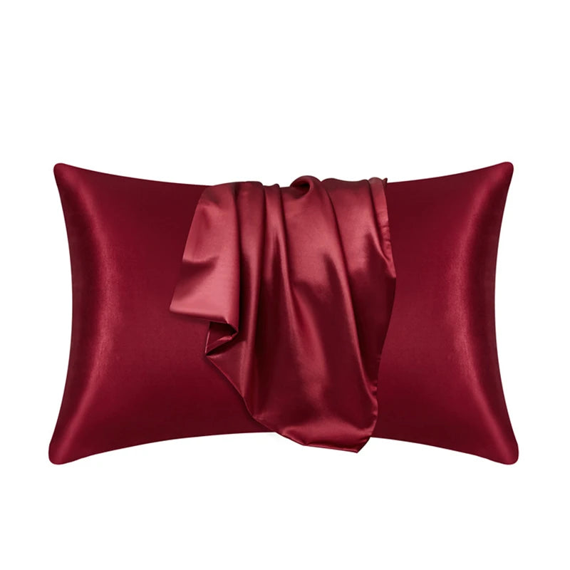 Luxe Silk Pillowcase - Pillow Cover Silky Satin - 20x30in