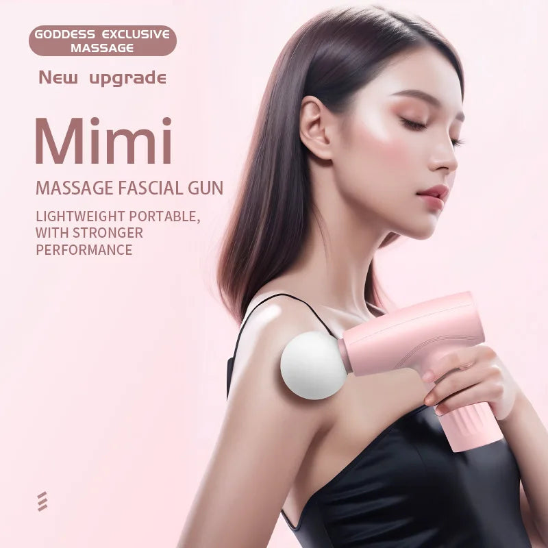 Muscle Mini Pink Massage Gun Deep Tissue Handheld Women's Massage Gun - Handheld Massager