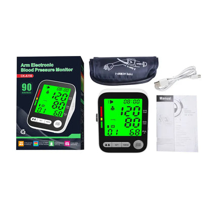 Rechargeable Digital Blood Pressure Monitors Electronic Tonometer Sphygmomanometer