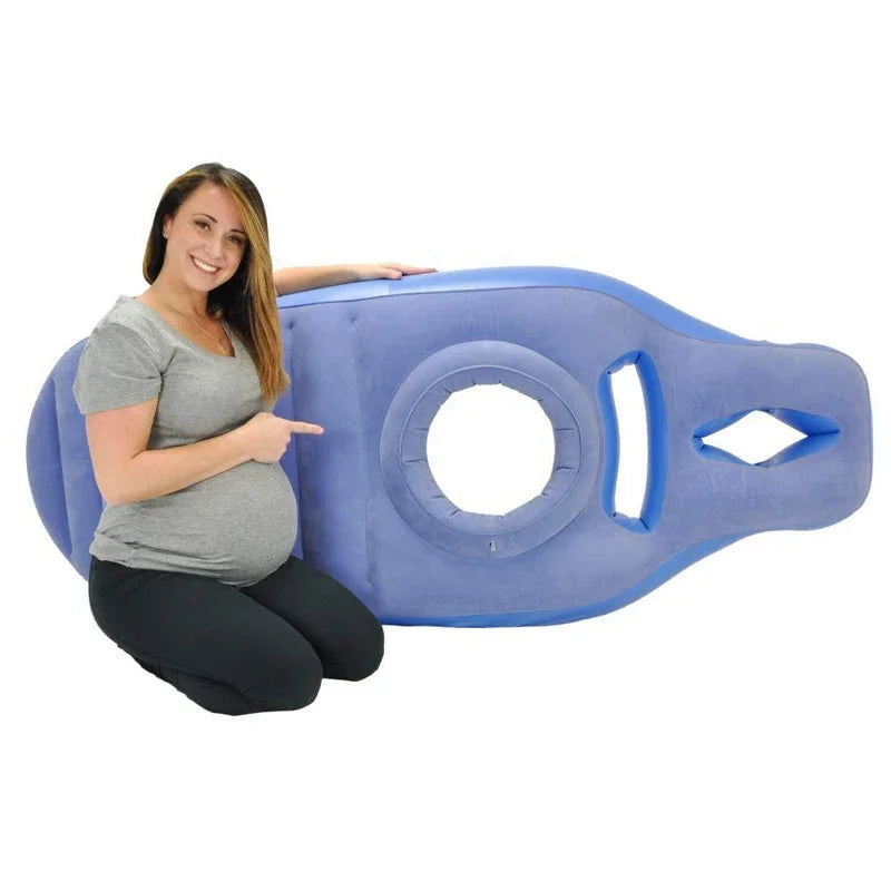 Inflatable Pregnancy Yoga Mat - Maternity Pregnancy Nursing Pillow For Pregnant