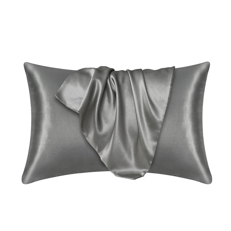 Luxe Silk Pillowcase - Pillow Cover Silky Satin - 20x30in