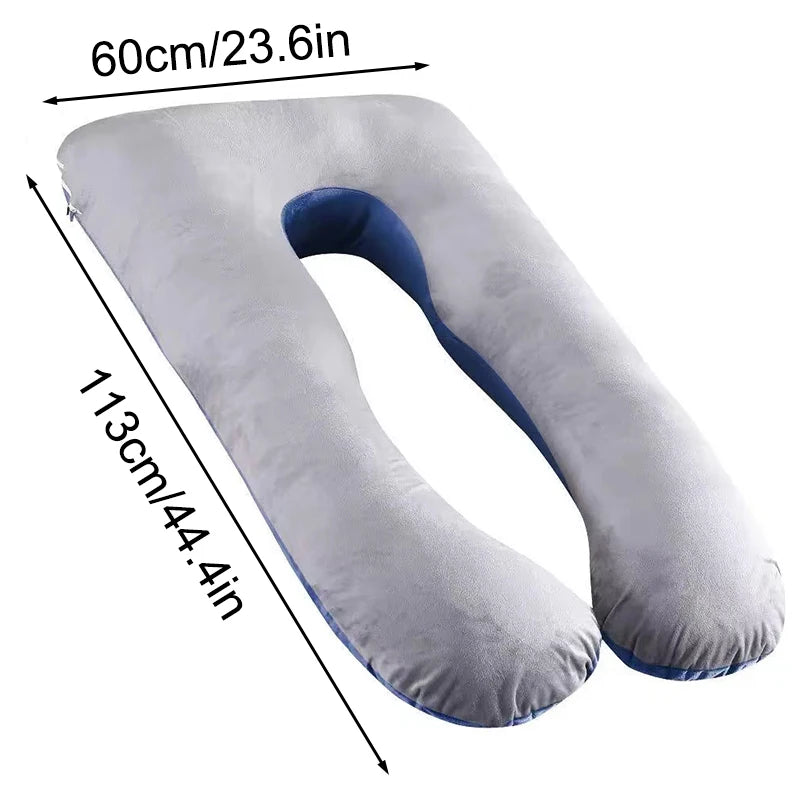 Multifunctional Pregnant Women's Pillow - Side Pregnancy Support Pillow - U-Shape Pregnancy Pillow - 70x130cm