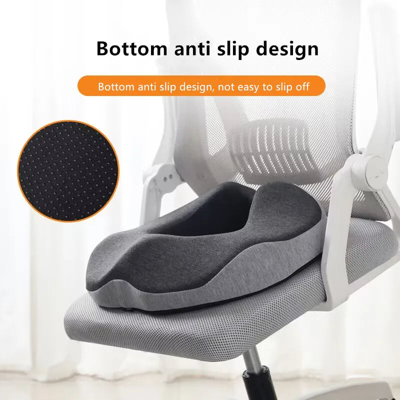 Memory Foam Bottom Pillow - Desk Chair Support Pillow Nursing Pillow