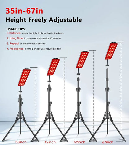 Red Light Therapy Lamp - Full Body Infrared Light - Red Light Therapy Panel