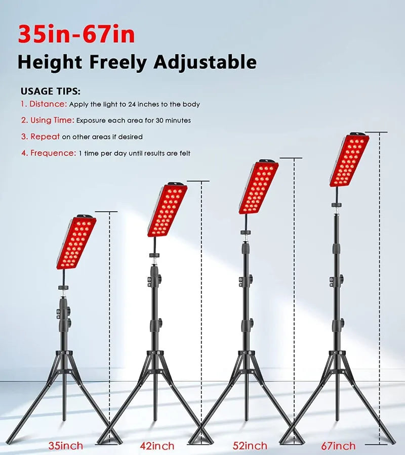 Red Light Therapy Lamp - Full Body Infrared Light - Red Light Therapy Panel