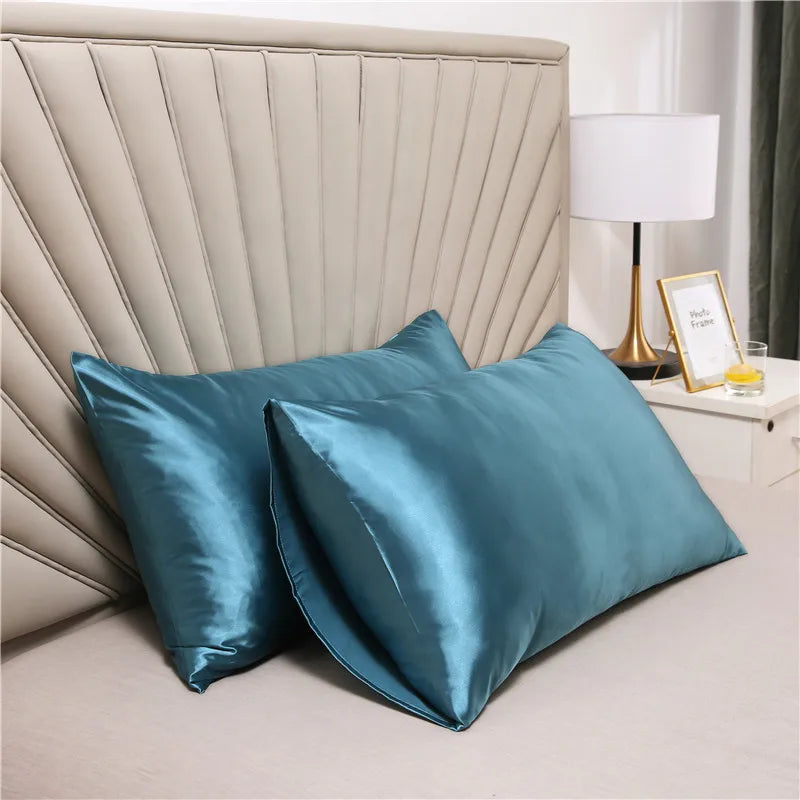 Luxe Silk Pillowcase - Pillow Cover Silky Satin - 20x30in