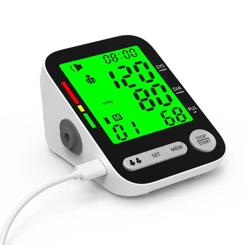 Rechargeable Digital Blood Pressure Monitors Electronic Tonometer Sphygmomanometer