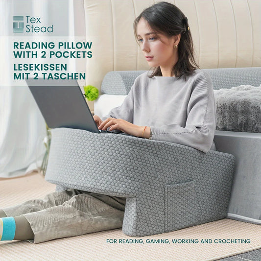 OrthoPro Reading Pillow - Arm Rest Lap Desk Bed/Couch Laptop Work Pillow