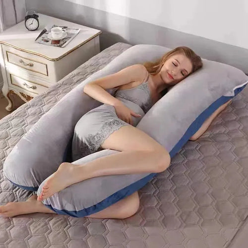 Multifunctional Pregnant Women's Pillow - Side Pregnancy Support Pillow - U-Shape Pregnancy Pillow - 70x130cm