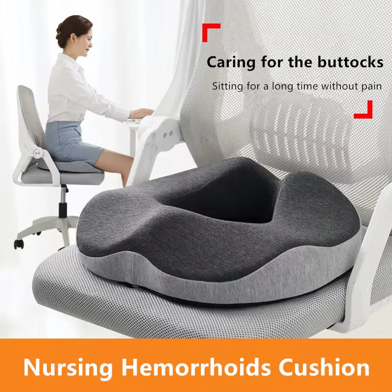 Memory Foam Bottom Pillow - Desk Chair Support Pillow Nursing Pillow