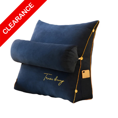 Backrest Reading Pillow Dark Blue - Clearance