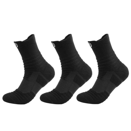 Black Non-Slip Healthcare Worker Breathable Ankle Socks - 3 Pairs